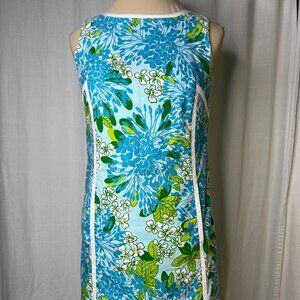 Lilly Pulitzer Originals Vintage Tropical Print Mini Dress Fully Lined Size 4